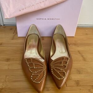 Sophia Webster Butterfly Flat with Original Box and Duster Bag, Size 39.5